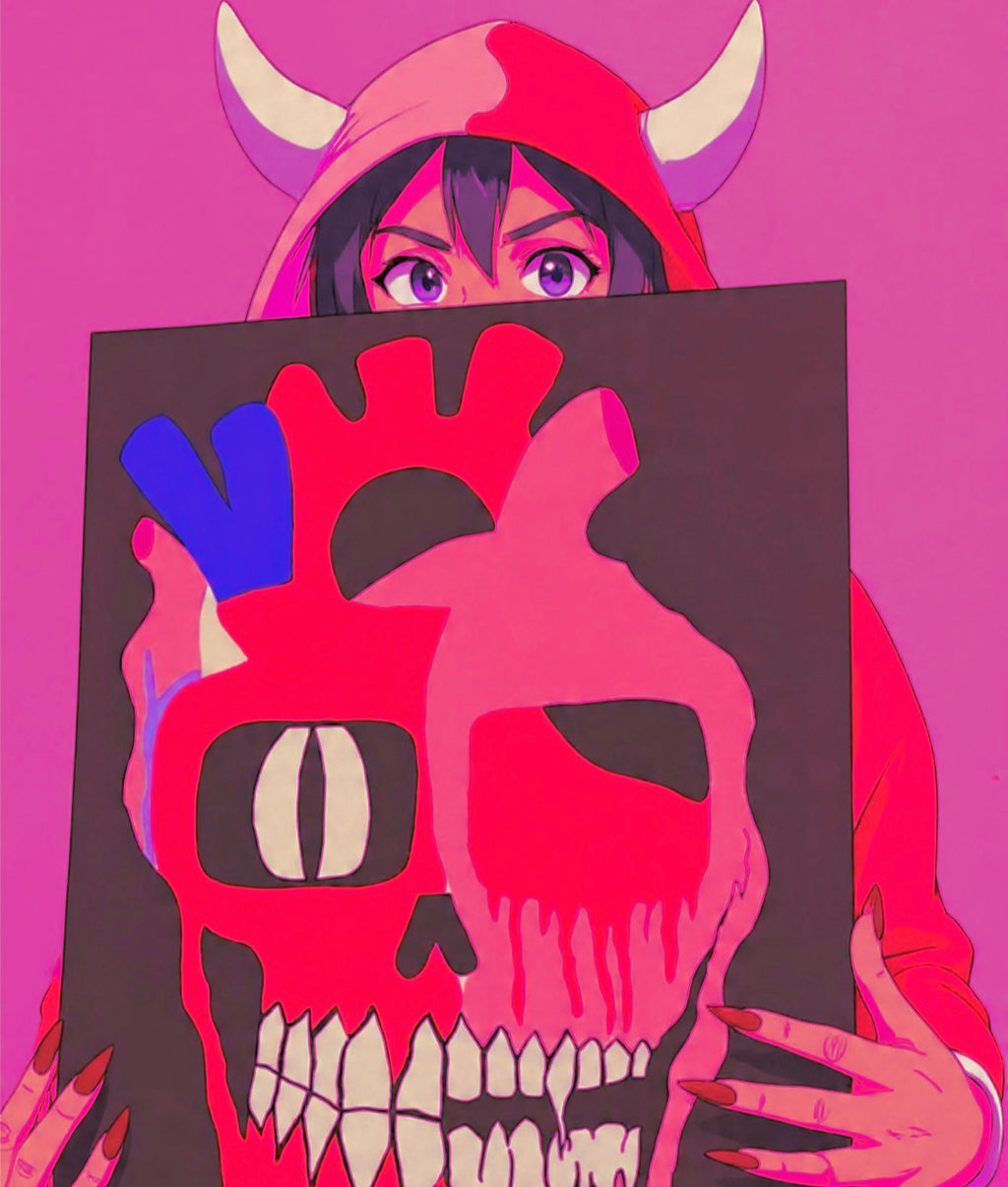 SKULL HEART PAINTING